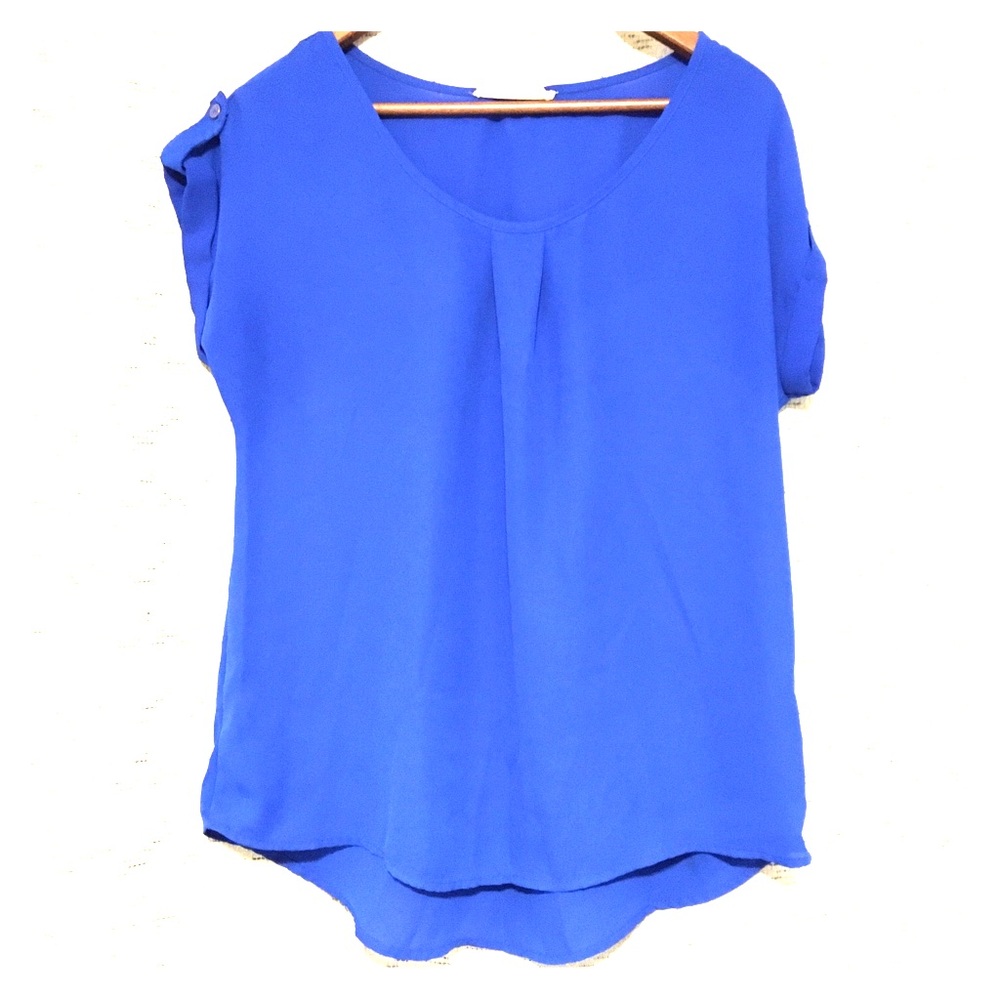 Royal blue blouse